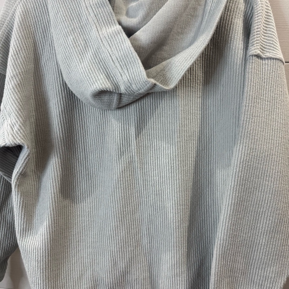 Aerie Oversized XXS Hooded Sweatshirt Ribbed Casual Comfort - Picture 9 of 9